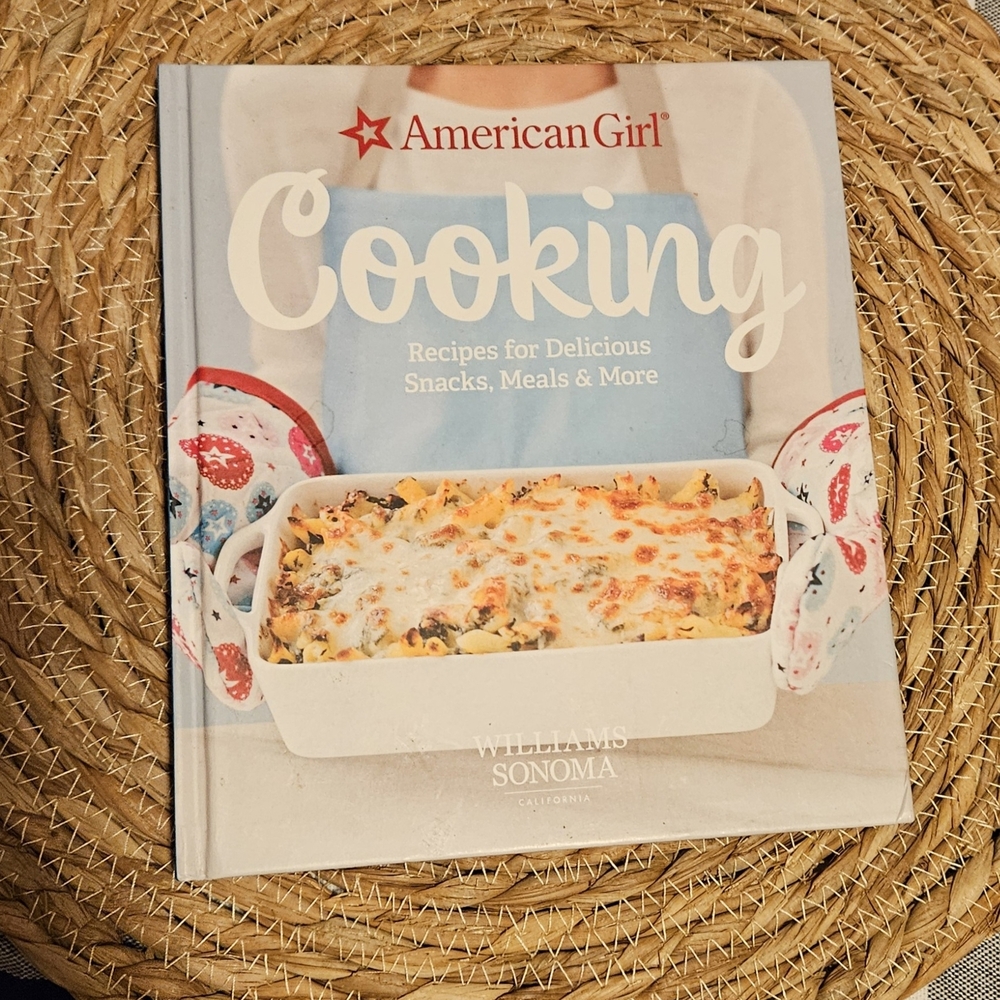 American Girl Cooking Book with Blue and White Cover